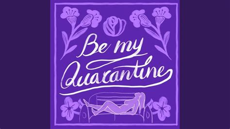 Download Free Cute up-to-date poster with the words "be my quarantine" Commercial Use
